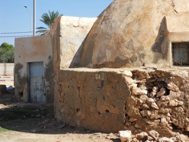 An image taken on a street in Ajim, Tunisia. The building in the photograph was the site of a STAR WARS film location in 1976. Photographed by Colin Kenworthy in October 2011.